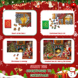 Puzzle Advent Calendar 2024 Christmas for Adult Kids,1008 Pieces Santa Workshop Jigsaw Puzzle,24 Days Christmas Countdown Advent Calendar Puzzle Home Decor Gifts for Teens Boys Girls,27.6 in x 19.7 in