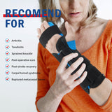 FEATOL Resting Hand Splint Stroke Hand Night Immobilizer with Removable Hand Splints- Pain Relief For Carpel Tunnel, Stroke Recovery, Arthritis, Tendinitis-Functional Support Wrist Finger Brace-Left Hand Small-For Men and Women