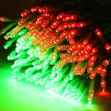 LJLNION 300 LED Christmas Lights, Extra Long 98.5FT Xmas String Lights Outdoor Indoor, 8 Lighting Modes, Plug in Waterproof Fairy Lights for Wedding Party Bedroom Decorations (Red & Green)