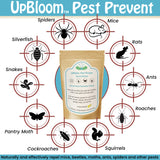 UpBloom Pest Prevent Natural Defense Repellent for Indoor Spaces for mice, Beetles, Moths, Ants, Spider 10 Pouches. All Natural Made in The USA