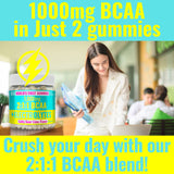Shizam Electrolyte BCAA Gummies: Energy Chews w Electrolytes Branched Chain Amino Acids Potassium Sodium Salt for Runners, Perfect Cycle Support, Salts Mineral Drops Capsule Pills Tablets Supplement