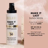 Milani Make It Last Sunscreen - Sunscreen Setting Spray with SPF 30 - Makeup Primer and Setting Spray with SPF30 Sunscreen, Long Lasting Makeup Finishing Spray - 2 Pack