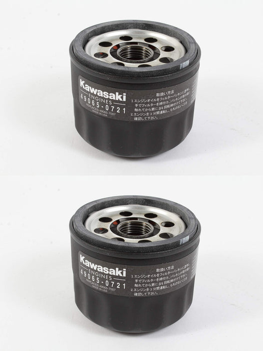Kawasaki 49065-0721 Oil Filter Replaces 49065-7007 (2 Pack)
