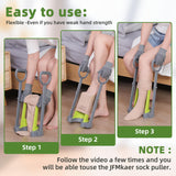 Compression Sock Aid Device - Sock Aids for Compression Stocking - Helper Device for Putting on Hosiery -Dressing Stick