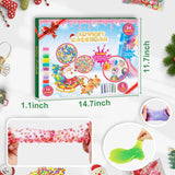 Manaror Advent Calendar 2024 Fluffy Starry Slime Kit Countdown to Christmas DIY Cute Slime Crystal Supply Kit 24 Days of Surprises Fun Christmas Gifts for Teen Kids Boys and Girls Ages 3 and Up