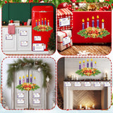 Copkim 16 Pcs Advent Wreath Candle Magnet Christmas Magnetic for Refrigerator Decor Love Hope Peace Joy Jesus Religious Magnets for Christmas Decorations