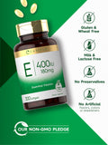 Carlyle Vitamin E Softgel Capsules 400 IU | 180mg | 300 Count | Non-GMO and Gluten Free Formula