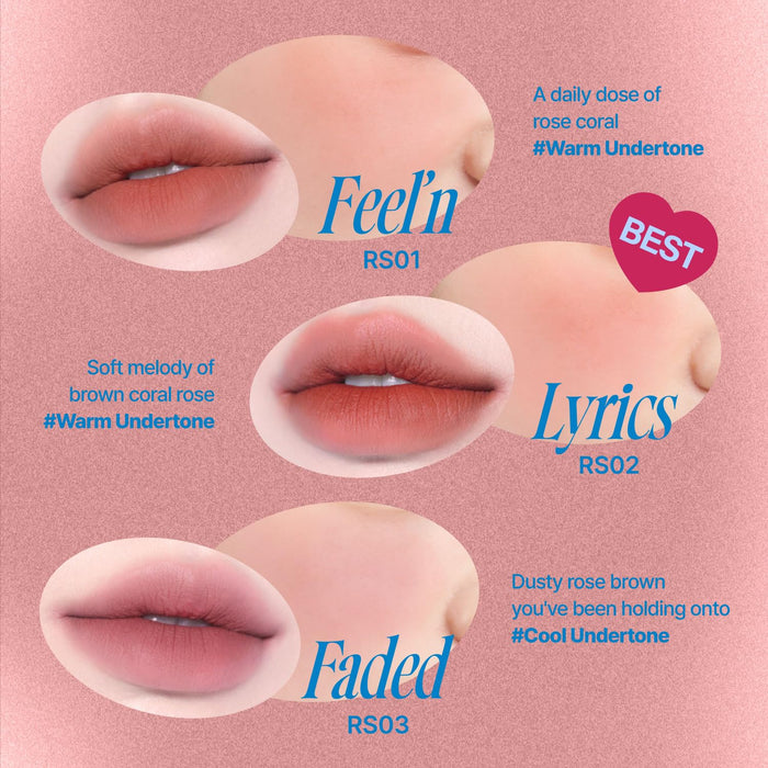 FWEE Lip&Cheek Blurry Pudding Pot | Faded Moment - Feel'n | Makeup Blush, Buildable Lightweight, Multi-Use Soft Matte Finish | 5g