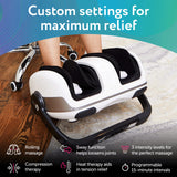 Cloud Massage Shiatsu Foot Massager with Heat - Feet Massager for Relaxation, Plantar Fasciitis Relief, Neuropathy, Circulation, and Heat Therapy - FSA/HSA Eligible (White - No Remote)