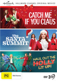 Hallmark Christmas 3 Film Collection (Catch Me If You Claus/The Santa Summit/Haul Out The Holly: Lit Up) [DVD]