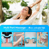Neck Massager Roller,Neckbud Massage Roller and Neck Soft Massager - Two Modes in One,Handheld Shiatsu Massager, Neck Pain Relief Massager for Deep Tissue in Neck, Back, Shoulder, Waist, Legs 2-in-1