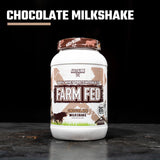 Axe & Sledge Farm-Fed Grass-Fed Whey Protein Isolate – Chocolate Milkshake Flavor – 2 lb – Protein Supplement with Digestive Enzymes