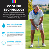 KOOLGATOR Evaporative Cooling Neck Wrap - Keep Cool in The Heat, Summer Cooling Accessories, Long Lasting, Reusable & Breathable, Available in 1, 3, or 5 Pack (for Him - 3 Pack)