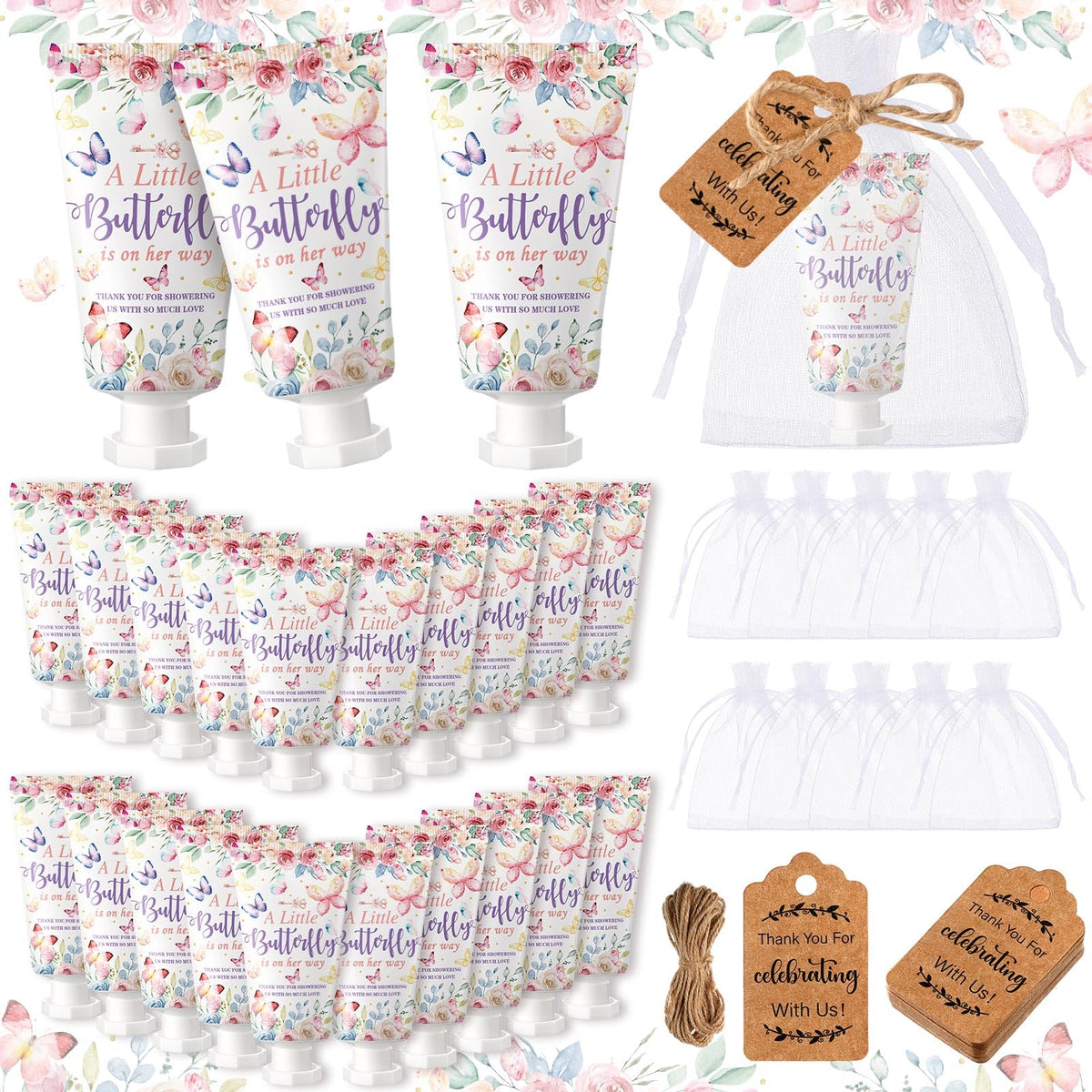 Dansib 48 Sets Baby Shower Hand Cream Wedding Hand Cream Gifts Baby Sh