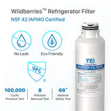 RS25J50 Replacement for Samsung Fridge Water Filter Compatible with Samsung RS25J50, DA29-00019A, DA-97-08006A-B, RH22H9010SR, HAF-CIN/EXP, Kenmore 46-9101, HAF-CIN/EXP, Pack of 3