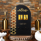 Chiisong Metal Ramadan Calendar Til Eid Decorations for Home 30 Days Ramadan Mubarak Countdown Calendar Eid Al Fitr Good Deeds Metal Calendar Ramadan Advent Calendar for Muslims Gift Table Decor