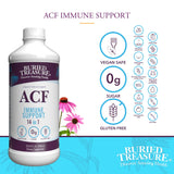 Buried Treasure ACF Advanced Immune Support - 16 oz, 16 Servings with Elderberry, Echinacea and Herbal Blend for Immunity Support