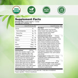 Super Greens Daily Greens Superfood Powder - Certified USDA Organic Green Powder w/20+ Whole Foods, Spirulina Powder, Wheat Grass - Probiotics, Fiber & Enzymes - Original Refill 2-Pack, 60 Servings