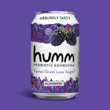 Humm Kombucha Blackberry - Organic, Vegan & GMO-Free (12 Pack)