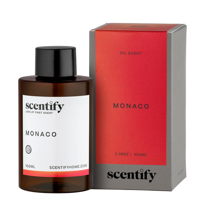 Monaco Aroma Oil Scent for Oil Diffusers by Scentify - Luxurious Aroma Oil with Saffron, Jasmine, Amber, Cedar Scents - Aroma Diffuser Fragrance Non-Toxic & Pet-Friendly 3.4 oz