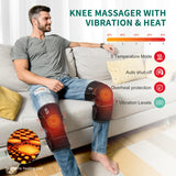 Snailax Vibration Knee Cordless Massager, 3 in 1 Graphene Heating Pad (A Pair) for Knee Shoulder Elbow Stress Relief Deep Tissue with 5 Adjustable Heat&7 Intensities, Best Gift for Father Day