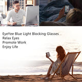 Reading Glasses (2.0) Blue Light Blocking Reader Gaming Screen Digital Eyeglasses Anti Glare Eye Strain Transparent Lens UV Light Weight for Women Men