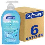 Softsoap Clean & Protect Antibacterial Liquid Hand Soap, Cool Splash Hand Soap, 11.25 Ounce, 6 Pack