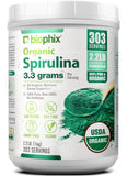 biophix Spirulina USDA Certified Organic Powder 2.2 lbs 1 kg - 100% Pure and Non-Irradiated - Mess-Free Container - Vegan - Non-GMO Superfood - Rich in Protein - Vitamins, Antioxidants and Fiber