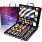 Darnassus 132-Piece Art Set, Deluxe Professional Color Set, Creating Gift Box, Art Set Crafts Drawing Painting Christmas Kit for Kids and Adult, Girls Boys