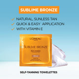 L'Oreal Paris Sublime Bronze Self-Tanning Towelettes for Body, 6 CT