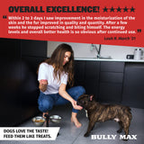 Bully Max 9-in-1 Total Health Dog Chews - Puppy & Adult Dog Multivitamin - Omega 3 Vitamin Supplements for Immunity, Brain, Heart, Joint & Digestive Health for All Breeds - 75 Soft Chews per Bag