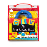 Melissa & Doug K’s Kids My First Activity Book 8-Page Soft Book for Babies and Toddlers - Early Learning Developmental Plush Soft Activity Book