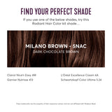 Madison Reed Radiant Hair Color Kit, Dark Chocolate Brown for 100% Gray Coverage, Ammonia-Free, 5NAC Milano Brown, Permanent Hair Dye, Pack of 1