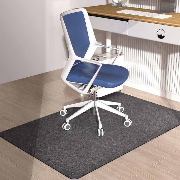 Placoot Office Chair Mat for Hardwood Floor, 55"x35" Computer Chair Rug, Under Desk Mat, Large Anti-Slip Floor Protector for Home Office