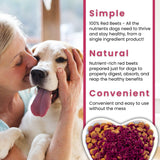 Olewo Original Red Beets for Dogs – Natural Dog Anti Itch, Dog Food Topper, Skin & Coat Support – Dehydrated Vegetables for Dogs, Dog Supplements & Vitamins, Toppers for Dogs, Fiber for Dogs, 5.5 lbs