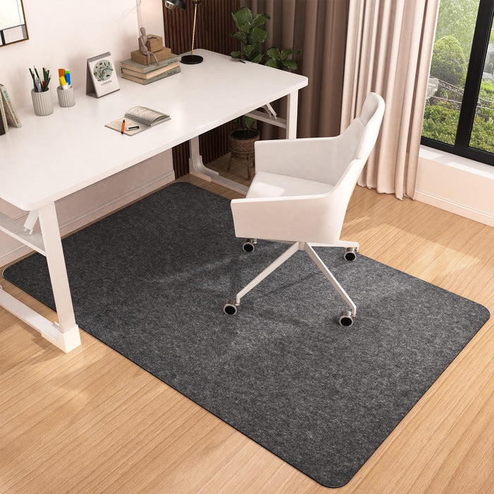 Placoot Office Chair Mat for Hardwood Floor, 55"x35" Computer Chair Rug,Under Desk Mat, Large Anti-Slip Floor Protector for Home Office