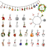 Novernat Charm Bracelet Advent Calendar 2024 DIY Jewelry Making Kit 24 Days Christmas Countdown Calendar for Girl Kids Teens