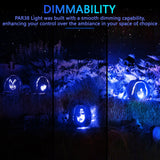 Gonhom 2 Pack PAR38 Blue Led Light Bulbs, Dimmable, 20W, E26 Base, Outdoor Indoor, Christmas Lighting, 1800 LM, Long Lifespan