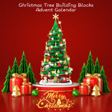 Advent Calendar 2024 Christmas Tree Building Toy Set with LED light, 1066 Pieces Christmas Countdown Calendar, 24 Days Building Block for Kids Adult Creative Gifts for Adults Teens Girls Ages 8+