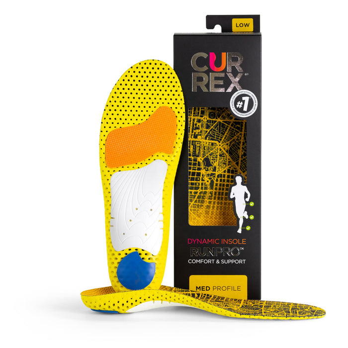 CURREX RunPro Insoles for Running Shoes – Arch Support Inserts to Help Reduce Fatigue, Prevent Injuries & Boost Performance – for Men & Women – Medium Arch, 2X