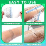 50 Pieces Transparent Waterproof Bandage Adhesive Transparent Dressings Waterproof Film Dressing Clear Bandages Dressing Tape Stretch Protective Bandage for (5.9 x 7.8 Inch)