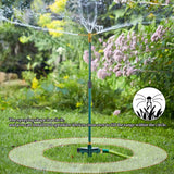 ATDAWN 3-Arm Garden Sprinkler, High-Rise Lawn Sprinkler, 360 Degree Rotation Garden Water Sprinklers, Lawn Irrigation System, Gardening Watering System, Large Area Coverage