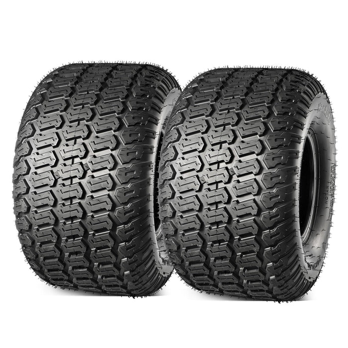MaxAuto 20x10.00-8 Lawn Mower Tires, 20x10-8 Tractor Turf Tire, 20x10x8 NHS Tires, 4PR/Ply Tubeless, Set of 2
