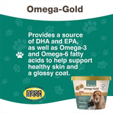 NaturVet – Omega-Gold Plus Salmon Oil | Supports Healthy Skin & Glossy Coat | Enhanced with DHA, EPA, Omega-3 & Omega-6 | for Dogs & Cats | 90 Soft Chews