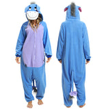 NAITOKE Adults Animal Onesie Halloween Costumes Cosplay Pajamas Purple Blue