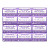 Dr. Bronner's - Pure-Castile Bar Soap (Lavender, 5 Ounce, 12-Pack) - Made with Organic Oils, For Face, Body & Hair, Gentle & Moisturizing, Biodegradable, Vegan, Cruelty-free, Non-GMO