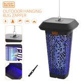 BLACK+DECKER Bug Zapper & Fly Trap-Mosquito Repellent- Gnat Killer Outdoor & Indoor Electric UV Bug Catcher for Insects- 2 Acre Coverage for Home, Deck, Garden, Patio Commercial Strength