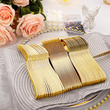 Supernal 360pcs Gold Plastic Silverware Heavy Duty,Gold Silverware Disposable, Plastic Silverware Sets for Parties with 120 Gold Plastic Forks,120 Disposable Knives and 120 Disposable Spoons