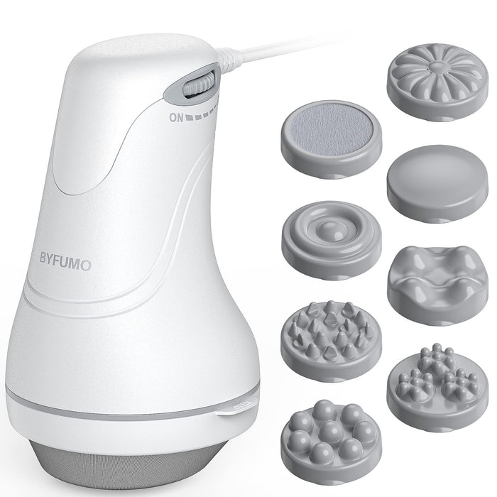 Cellulite Massager Handheld Cellulite Remover Massager Electric Body Back Massager for Arm Leg Hip Belly - White