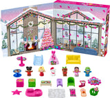 Fisher-Price Little People Barbie Toddler Toy Advent Calendar Playset, 24 Christmas Figures & Pieces for Pretend Play Kids Ages 18+ Months